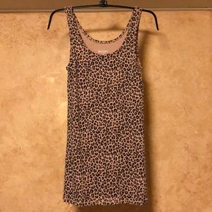 Cheetah print tank top